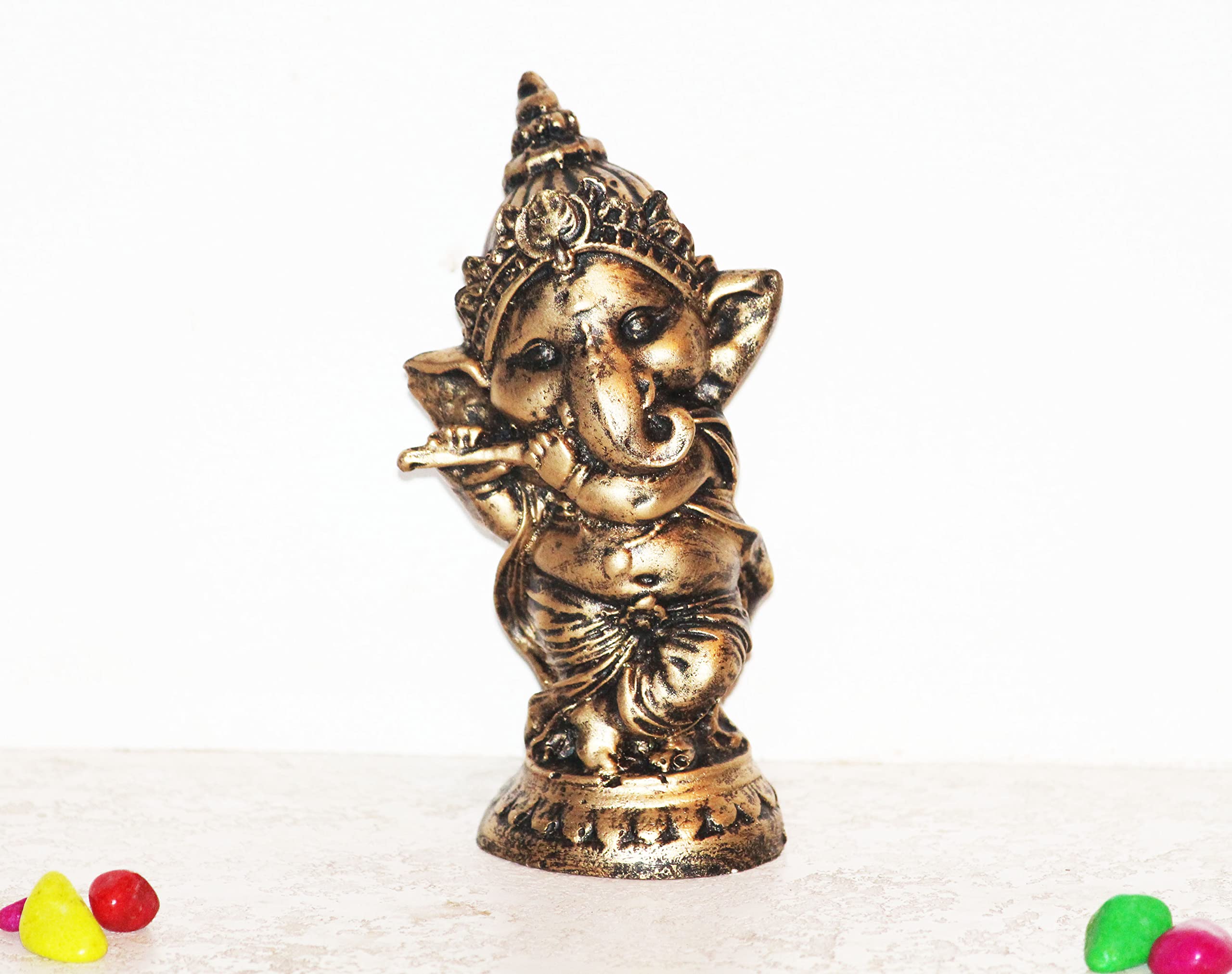 Beckon Venture Handcraft Lucky Ganpati/Ganesha Statue/Ganesh Idol For Home,Ganesh Murti For Home,Gift,Ganesh Statues For Living